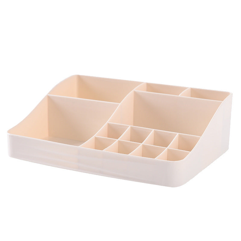 Desktop cosmetics vanity box | Makeup organizer for desk | Vanity storage box | Cosmetic storage organizer | Desk makeup holder | Multi-compartment vanity box | Clear desktop cosmetic box | Portable makeup organizer | Stylish vanity storage | Space-saving cosmetics box