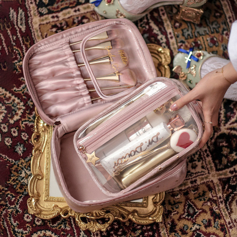 Portable skincare cosmetic bag | Travel makeup pouch | Skincare organizer bag | Compact beauty bag | Zipper skincare pouch | Lightweight cosmetic bag | Skincare travel case | Makeup storage for skincare | Small portable toiletry bag | On-the-go skincare bag