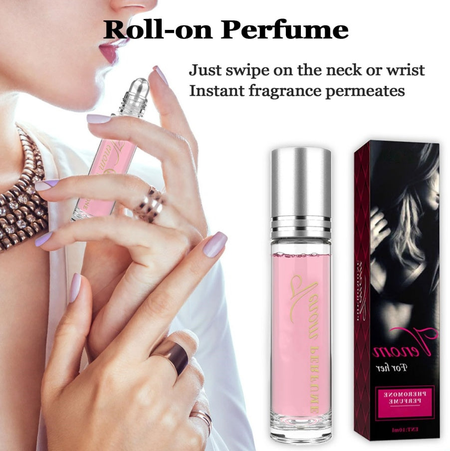 Women’s pheromone roller | Pheromone scent roller | Attraction pheromone perfume | Portable pheromone rollerball | Long-lasting pheromone fragrance | Natural pheromone scent | Women’s scent enhancer | Travel-size pheromone roller | Discreet pheromone perfume | Rollerball fragrance for women